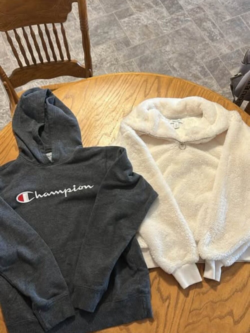 Women’s Fuzzy Quarter Zip & Hoodie size XS
